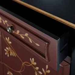 Weber 41 in. Red/Black Standard Rectangle Wood Console Table with Drawers by Powell Company 20 Weber 41 in. Red/Black Standard Rectangle Wood Console Table with Drawers by Powell Company -Powell Company Shop red powell company console tables hd1202a19 1f 1000