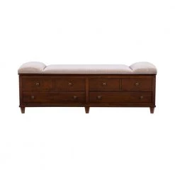 Rangeley Umber Rustic Chesnut Storage Bench by Powell Company -Powell Company Shop rustic chestnut powell company bedroom benches hd1052s19 c3 1000