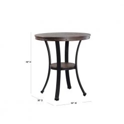 Franklin Rustic Umber Pub Table by Powell Company -Powell Company Shop rustic umber powell company bar tables 15d2020pt 40 1000