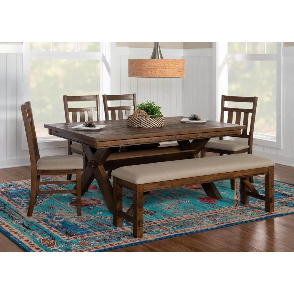 6-Piece Powell Krause Rustic Umber Dining Set by Powell Company 13 6-Piece Powell Krause Rustic Umber Dining Set by Powell Company - Image 11