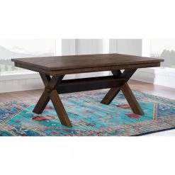 Krause Rustic Umber Dining Table by Powell Company -Powell Company Shop rustic umber powell company kitchen dining tables hd1427dt19 31 1000