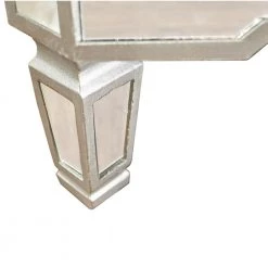 Klein 32 in. Silver Standard Rectangle Mirrored Console Table by Powell Company -Powell Company Shop silver mirror powell company console tables hd1199a19 fa 1000