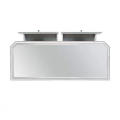 Traver 40 in. Silver Standard Rectangle Mirrored Console Table with Drawers by Powell Company 15 Traver 40 in. Silver Standard Rectangle Mirrored Console Table with Drawers by Powell Company -Powell Company Shop silver powell company console tables hd1198a19 a0 1000
