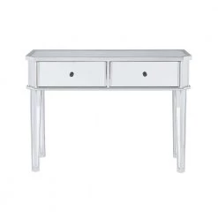 Traver 40 in. Silver Standard Rectangle Mirrored Console Table with Drawers by Powell Company 17 Traver 40 in. Silver Standard Rectangle Mirrored Console Table with Drawers by Powell Company -Powell Company Shop silver powell company console tables hd1198a19 c3 1000