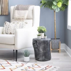 Piccadilly Silver End Table Stool by Powell Company -Powell Company Shop silver powell company end side tables hd1537a20s 31 1000