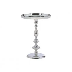 Jhana Silver Metal Side Table by Powell Company
