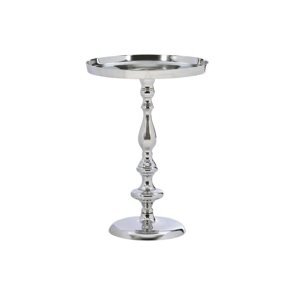 Jhana Silver Metal Side Table by Powell Company 3 Jhana Silver Metal Side Table by Powell Company