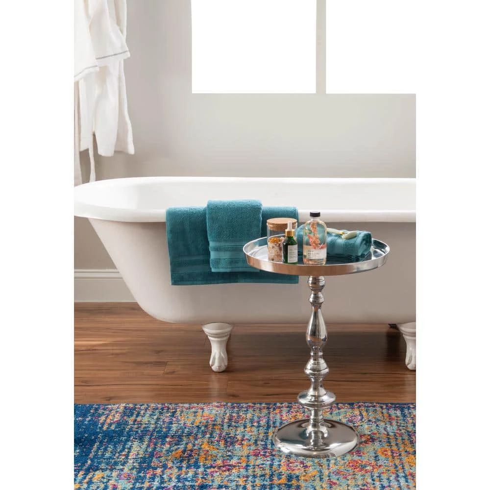 Jhana Silver Metal Side Table by Powell Company 6 Jhana Silver Metal Side Table by Powell Company - Image 4