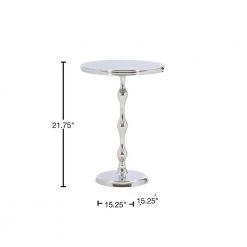 Phoebe Silver Metal Side Table by Powell Company -Powell Company Shop silver powell company end side tables hd1626at21 40 1000