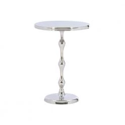 Phoebe Silver Metal Side Table by Powell Company
