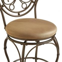 Brandt 24 in. Warm Bronze Counter Stool by Powell Company -Powell Company Shop tan warm bronze powell company bar stools hd1229b19cs 1d 1000