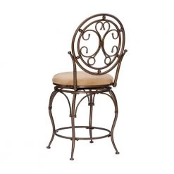 Brandt 24 in. Warm Bronze Counter Stool by Powell Company -Powell Company Shop tan warm bronze powell company bar stools hd1229b19cs 4f 1000