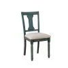 Flores Teal Side Chair with Neutral-Colored Fabric (Set of 2) by Powell Company -Powell Company Shop teal powell company dining chairs hd1097d19sc 64 1000