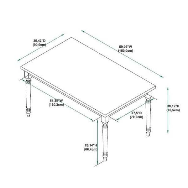 Lawson Teal Blue with Wood Top Dining Set (5-Piece) by Powell Company 4 Lawson Teal Blue with Wood Top Dining Set (5-Piece) by Powell Company - Image 2