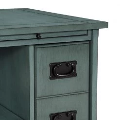 Ramirez Teal Mission Style Side Table by Powell Company -Powell Company Shop teal powell company end side tables hd1171a19t 1f 1000