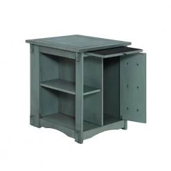 Ramirez Teal Mission Style Side Table by Powell Company -Powell Company Shop teal powell company end side tables hd1171a19t 66 1000