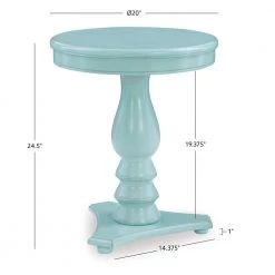 Cati Aqua Accent Side Table by Powell Company 13 Cati Aqua Accent Side Table by Powell Company -Powell Company Shop teal powell company end side tables hd1515a20a 4f 1000