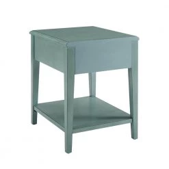 Strand Teal Accent Side Table by Powell Company -Powell Company Shop teal powell company end side tables hd1569et20t 66 1000