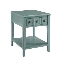 Strand Teal Accent Side Table by Powell Company -Powell Company Shop teal powell company end side tables hd1569et20t c3 1000