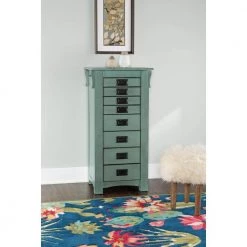 Wagner Jewelry Armoire Teal by Powell Company -Powell Company Shop teal powell company jewelry armoires hd1179j19t 31 1000