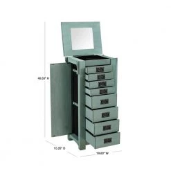 Wagner Jewelry Armoire Teal by Powell Company -Powell Company Shop teal powell company jewelry armoires hd1179j19t 40 1000
