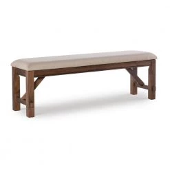 Powell Krause Rustic Umber Dining Bench by Powell Company