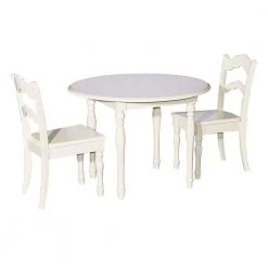 Perry Cream 3-Piece Table and Chair Set by Powell Company