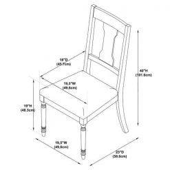 Powell Angie Brown Dining Side Chair by Powell Company 14 Powell Angie Brown Dining Side Chair by Powell Company -Powell Company Shop vanilla white powell company dining chairs hd1476ds20 1f 1000