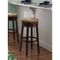 Powell Mesquite Walnut 31 in. Swivel Bar Stool by Powell Company