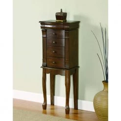 Colbert Walnut Finish Jewelry Armoire by Powell Company 19 Colbert Walnut Finish Jewelry Armoire by Powell Company -Powell Company Shop walnut powell company jewelry armoires hd1247j19 31 1000