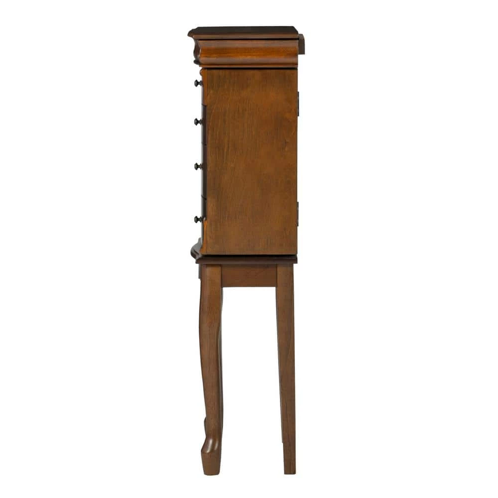 Colbert Walnut Finish Jewelry Armoire by Powell Company 5 Colbert Walnut Finish Jewelry Armoire by Powell Company - Image 3