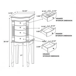 Colbert Walnut Finish Jewelry Armoire by Powell Company 18 Colbert Walnut Finish Jewelry Armoire by Powell Company -Powell Company Shop walnut powell company jewelry armoires hd1247j19 4f 1000