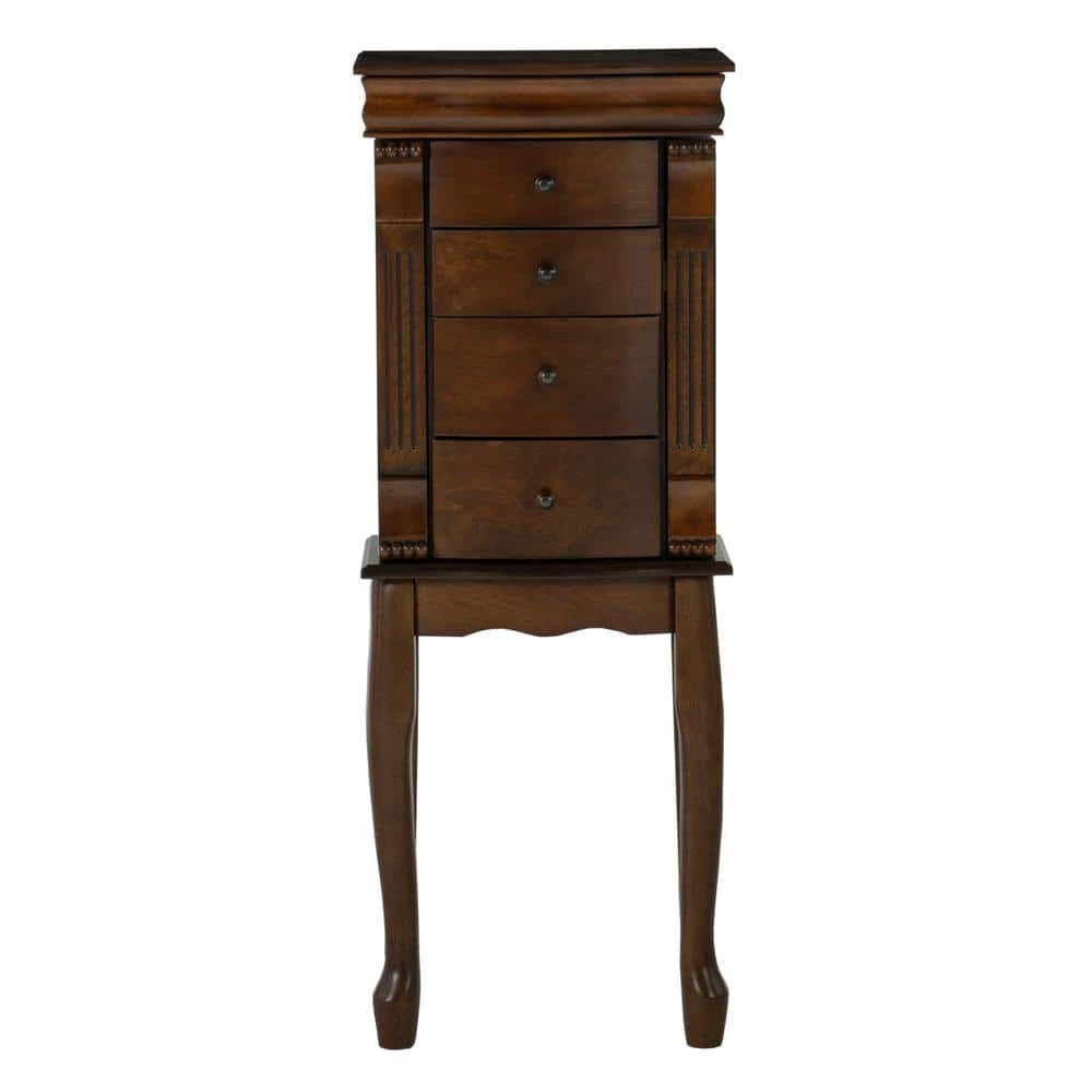 Colbert Walnut Finish Jewelry Armoire by Powell Company 7 Colbert Walnut Finish Jewelry Armoire by Powell Company - Image 5