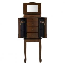 Colbert Walnut Finish Jewelry Armoire by Powell Company 16 Colbert Walnut Finish Jewelry Armoire by Powell Company -Powell Company Shop walnut powell company jewelry armoires hd1247j19 77 1000
