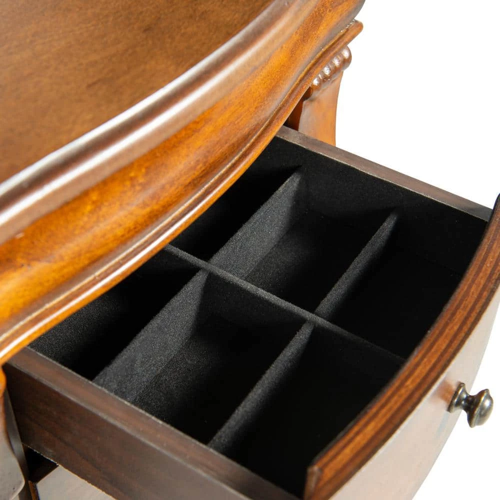 Colbert Walnut Finish Jewelry Armoire by Powell Company 9 Colbert Walnut Finish Jewelry Armoire by Powell Company - Image 7