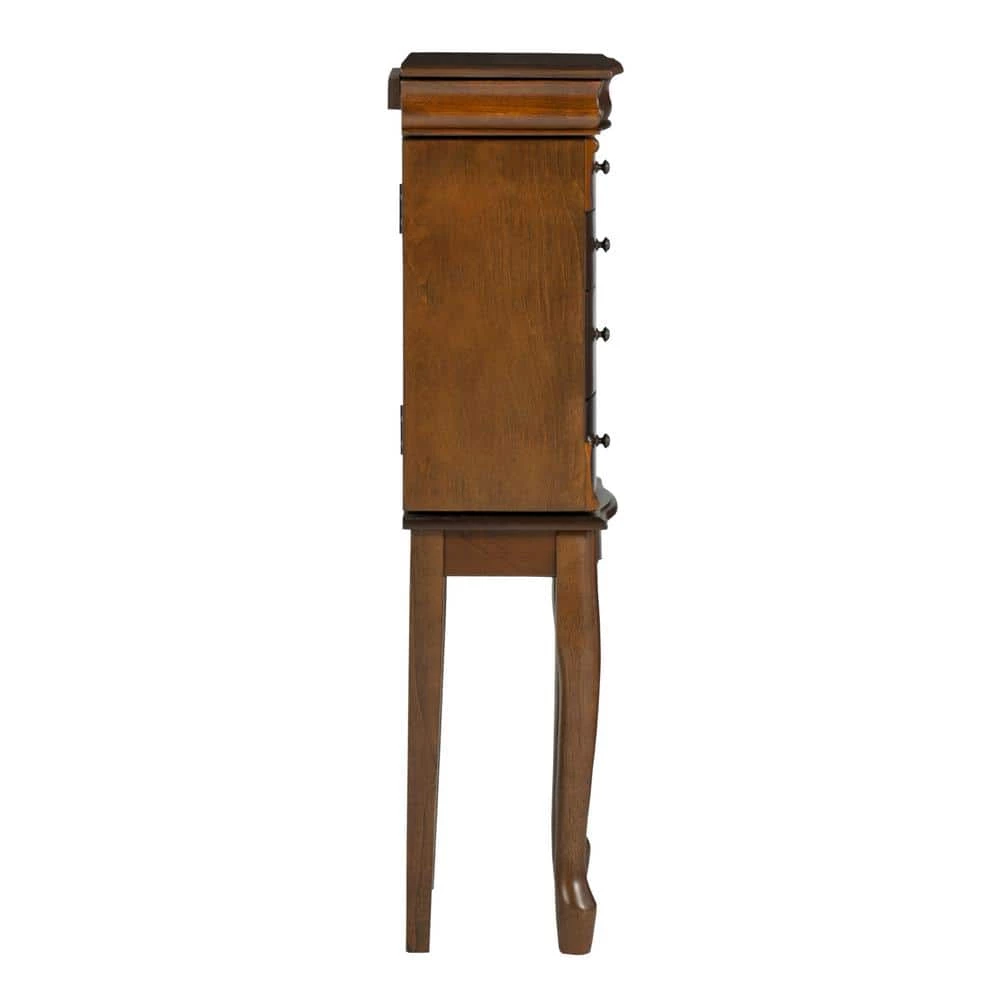 Colbert Walnut Finish Jewelry Armoire by Powell Company 4 Colbert Walnut Finish Jewelry Armoire by Powell Company - Image 2