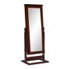 Lyra Walnut Cheval Mirrored Jewelry Armoire 24 in. W x 19 in. D x 60 in. H by Powell Company -Powell Company Shop walnut powell company jewelry armoires hd1766ja21 64 1000