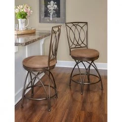 Kramer 24 in. Warm Bronze Counter Stool by Powell Company -Powell Company Shop warm bronze powell company bar stools hd1230b19cs 1f 1000