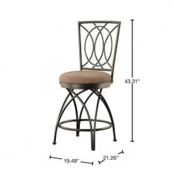 Kramer 24 in. Warm Bronze Counter Stool by Powell Company -Powell Company Shop warm bronze powell company bar stools hd1230b19cs 40 1000