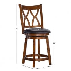 Carmine 43.5 in. H Big and Tall Warm Brown High back Wood Frame Counter-Stool by Powell Company 18 Carmine 43.5 in. H Big and Tall Warm Brown High back Wood Frame Counter-Stool by Powell Company -Powell Company Shop warm brown powell company bar stools hd1731cs21 1f 1000