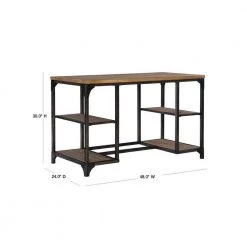 48 in. Rectangular Weathered Driftwood Wood Writing Desk with Built-in Storage by Powell Company 13 48 in. Rectangular Weathered Driftwood Wood Writing Desk with Built-in Storage by Powell Company -Powell Company Shop weathered driftwood powell company writing desks hd1035a19 40 1000