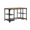 48 in. Rectangular Weathered Driftwood Wood Writing Desk with Built-in Storage by Powell Company -Powell Company Shop weathered driftwood powell company writing desks hd1035a19 64 1000