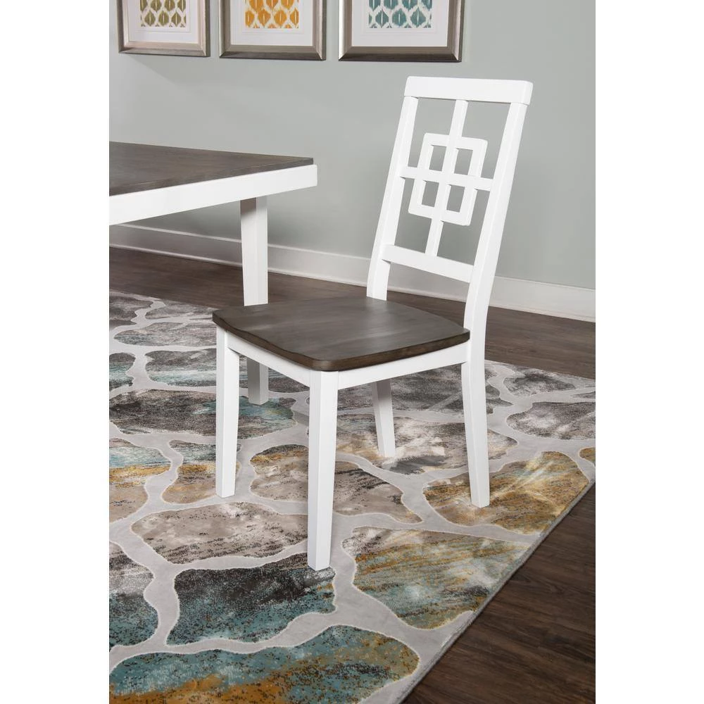 Grove White and Grey Dining Set (5-Piece) by Powell Company 7 Grove White and Grey Dining Set (5-Piece) by Powell Company - Image 5