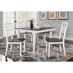 Grove White and Grey Dining Set (5-Piece) by Powell Company 15 Grove White and Grey Dining Set (5-Piece) by Powell Company -Powell Company Shop white and gray powell company dining room sets hd1337d19 76 1000