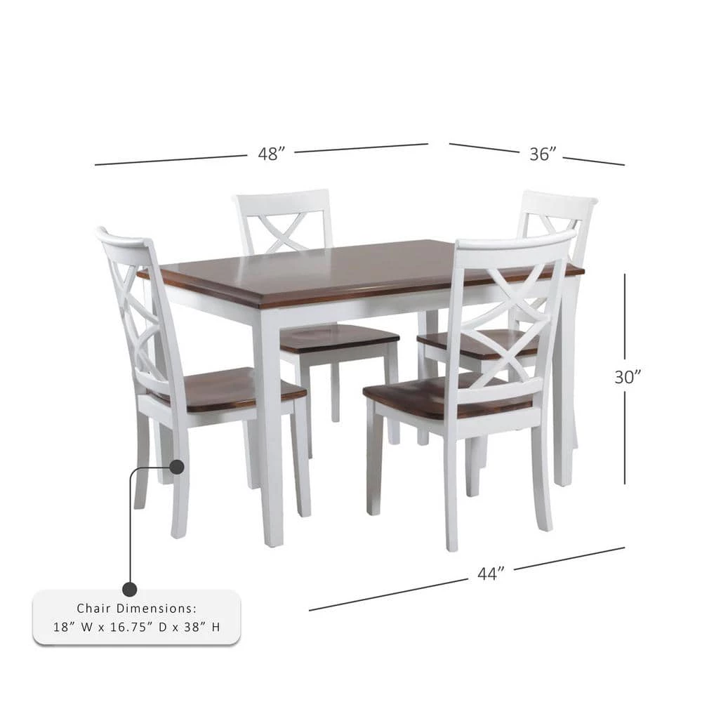 Wendover White Dining Set (5-Piece) by Powell Company 7 Wendover White Dining Set (5-Piece) by Powell Company - Image 5