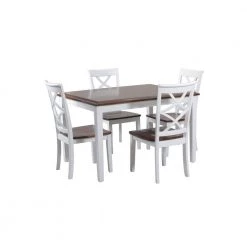 Powell Company Shop 32 Wendover White Dining Set (5-Piece) by Powell Company