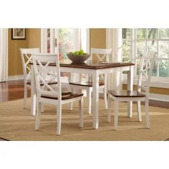 Wendover White Dining Set (5-Piece) by Powell Company 11 Wendover White Dining Set (5-Piece) by Powell Company -Powell Company Shop white cherry powell company dining room sets hd1019d19w c3 1000