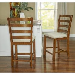 Bennett 24 in. Chestnut Brown Counter Stool by Powell Company -Powell Company Shop white chestnut brown powell company bar stools hd1090b19cs 31 1000