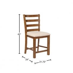 Bennett 24 in. Chestnut Brown Counter Stool by Powell Company -Powell Company Shop white chestnut brown powell company bar stools hd1090b19cs 40 1000