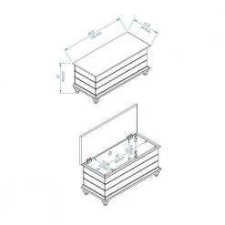 Ellsworth White Cedar Chest by Powell Company -Powell Company Shop white powell company accent cabinets hd1043a19 1f 1000